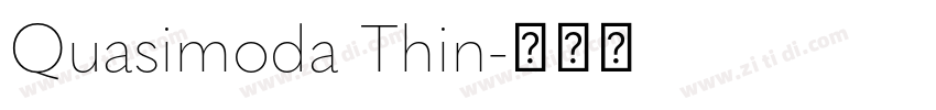 Quasimoda Thin字体转换